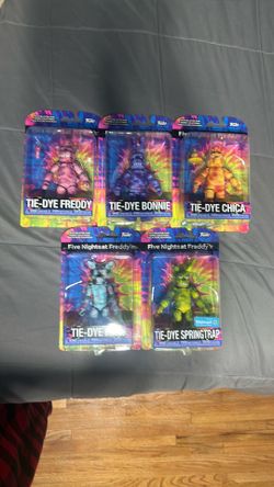 Funko Five Nights At Freddy's FNAF Tie-Dye Full Series 5” Action Figure Set New Never Opened