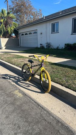 Yellow and Black BMX Bike