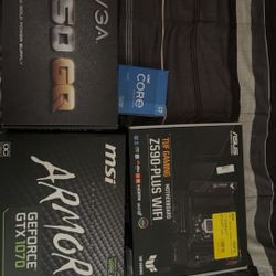 Motherboard CPU Ram GPU and Power Supply Combo