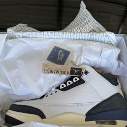 Air Jordan 3 A Ma Maniere Diffused Blue Sz 10