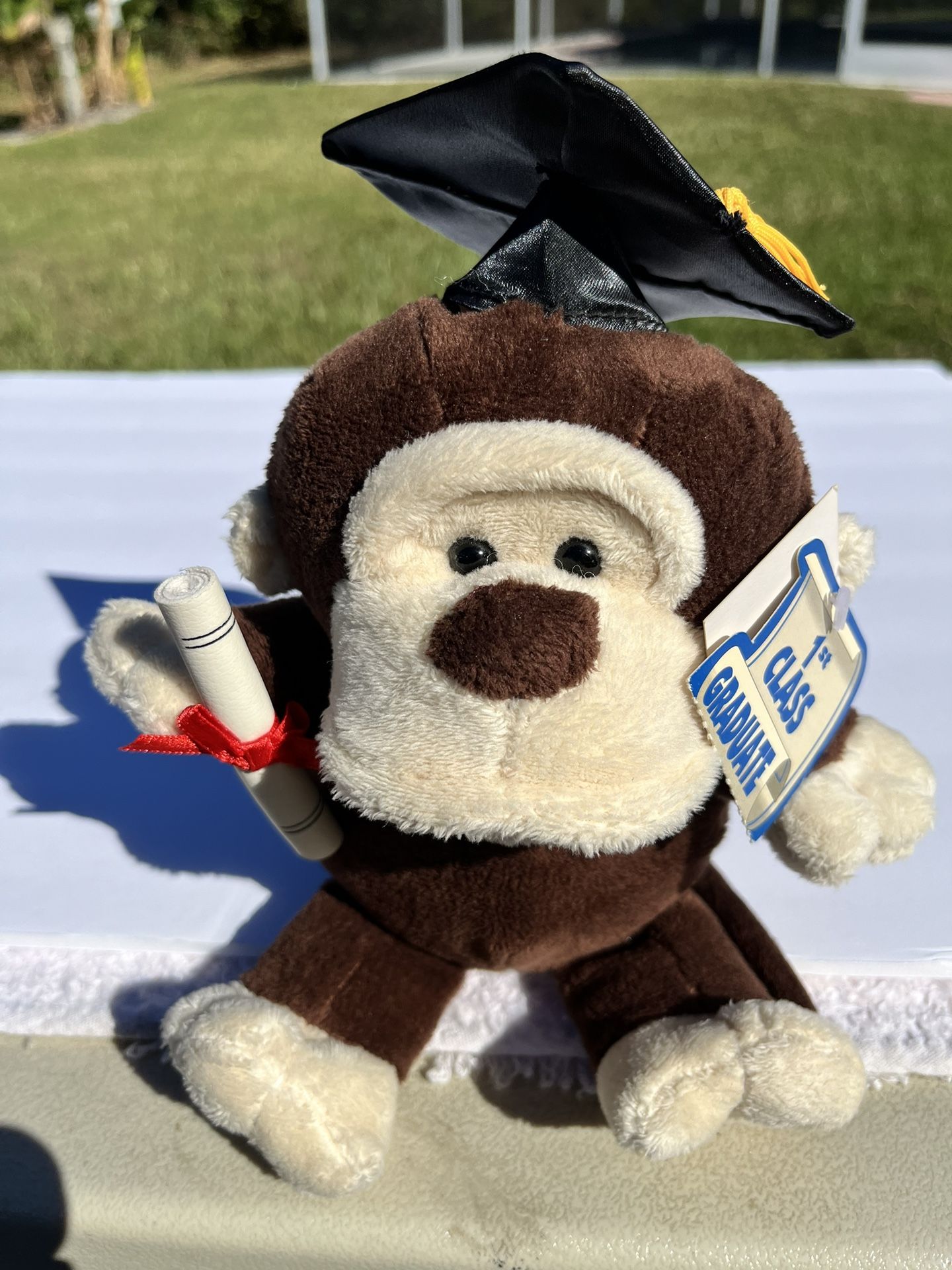 Dan Dee Collectors Choice 1st Class Graduate Graduation Monkey
