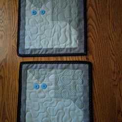 Quilted Cat Placemats/Table runner
