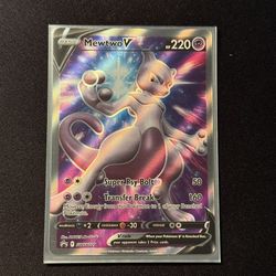 Mewtwo V Pokemon Card 