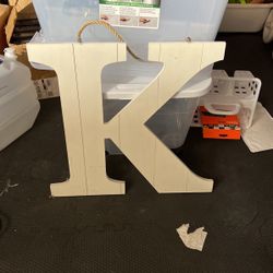 Large Wooden K