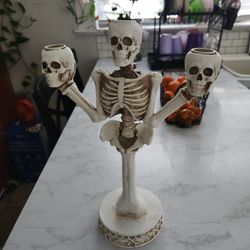Skull Candle Holder