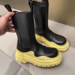 Tire Leather Boots 