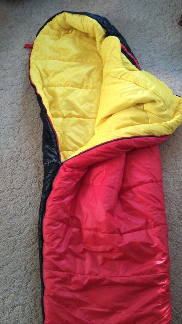 Never used mummy sleeping bag. $ 15.00