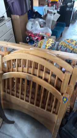 Wooden bed set