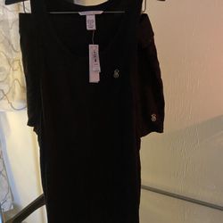 Victoria Secret Night Gown /silk Cheetah Print Lounge Shorts