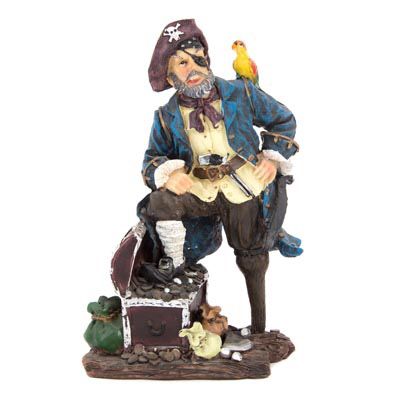 Pirate Captain Figurine - 9”