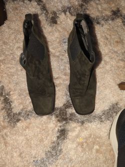 Green Suede Boots