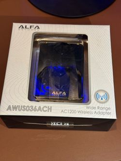 ALFA AWUS036ACH AC1200 Dual-Band USB WiFi Adapter - Complete in Box