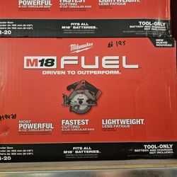 Milwaukee M18 Fuel 6-1/2" Circular Saw Tool Only 