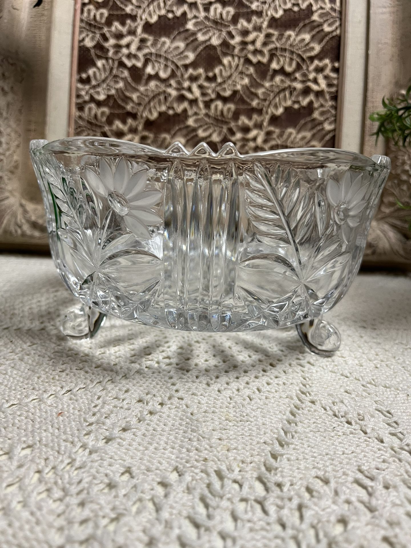 Crystal Cut Bowl By Style setter Margaret