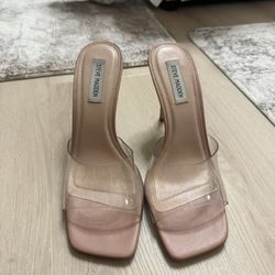 Steve Madden Clear Heels Size 9.5