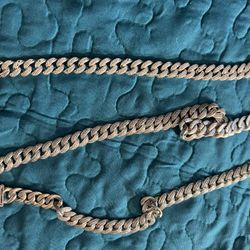 Cadena Y Esclava De Plata 