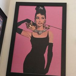 39x28 Audrey Hepburn Wall Art