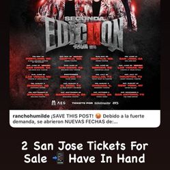 2 Edicion Especial Tickets 