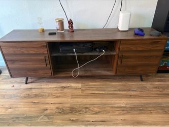 Brown tv stand