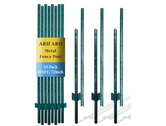 Metal fence posts 6 ft heavy duty