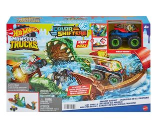 Hot Wheels Monster Trucks Arena Smashers Swamp Chomp Playset with 1 Toy Truck