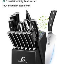 🔪 15-Piece Knife Set w/ Block 🔪