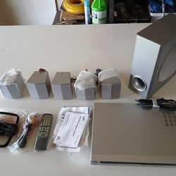 Digital Home Video and Audio Entertainment System w/ 5 Speakers and Sub Woofer