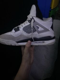 Grey Black And White Jordan 4 Size 8