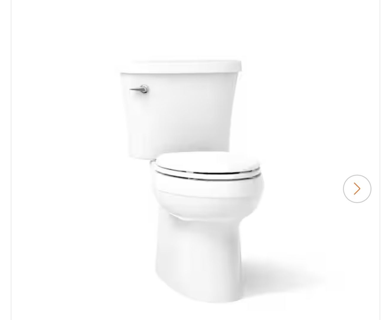 Gleam 12 in. Rough In 2-Piece 1.28 GFP Single Flush Elongated Chair ...