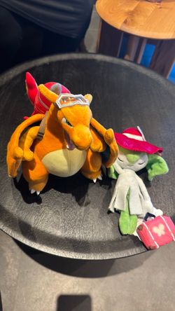 Charizard and Kirlia Pokemon Worlds Plush