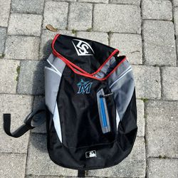 Louisville Slugger Youth Miami Marlins Baseball Backpack