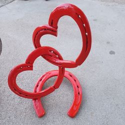 Horseshoe Hearts Hand Crafted 50$