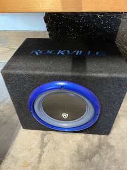 Rockville RVB10.1A 10" Active Powered Car Subwoofer with Enclosure
