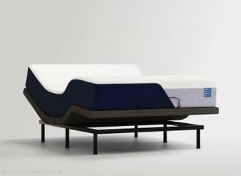 Reclining base with remote and mattress