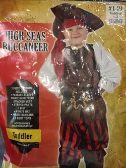 High seas buccaneer- Halloween costume (toddler size 1-2)
