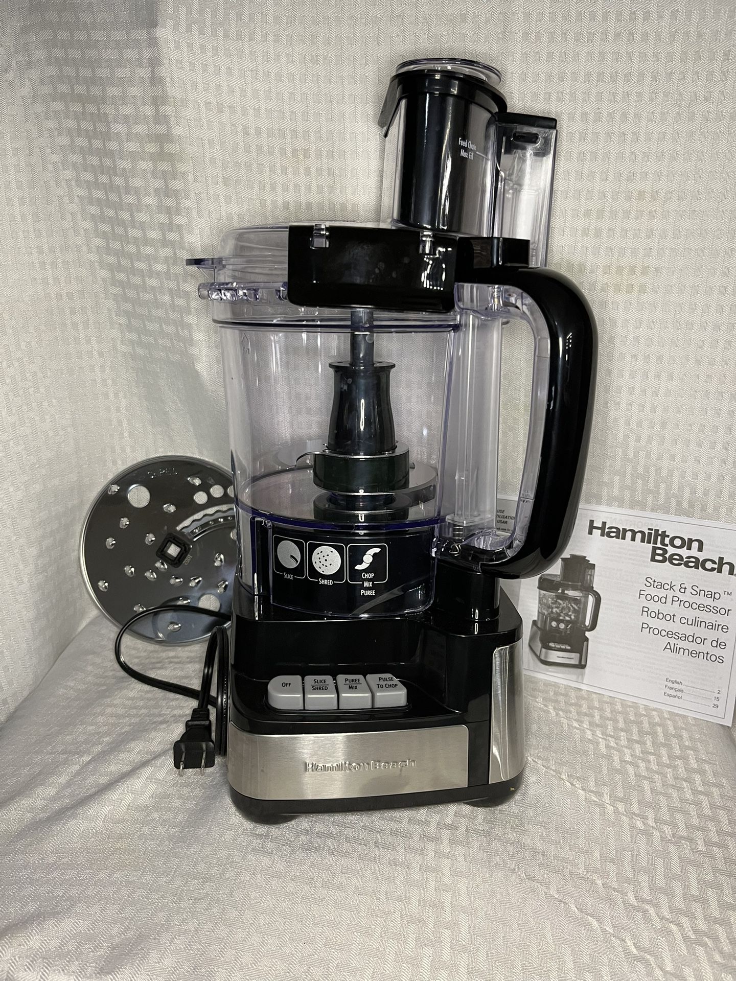 Hamilton Beach Stack & Snap Food Processor