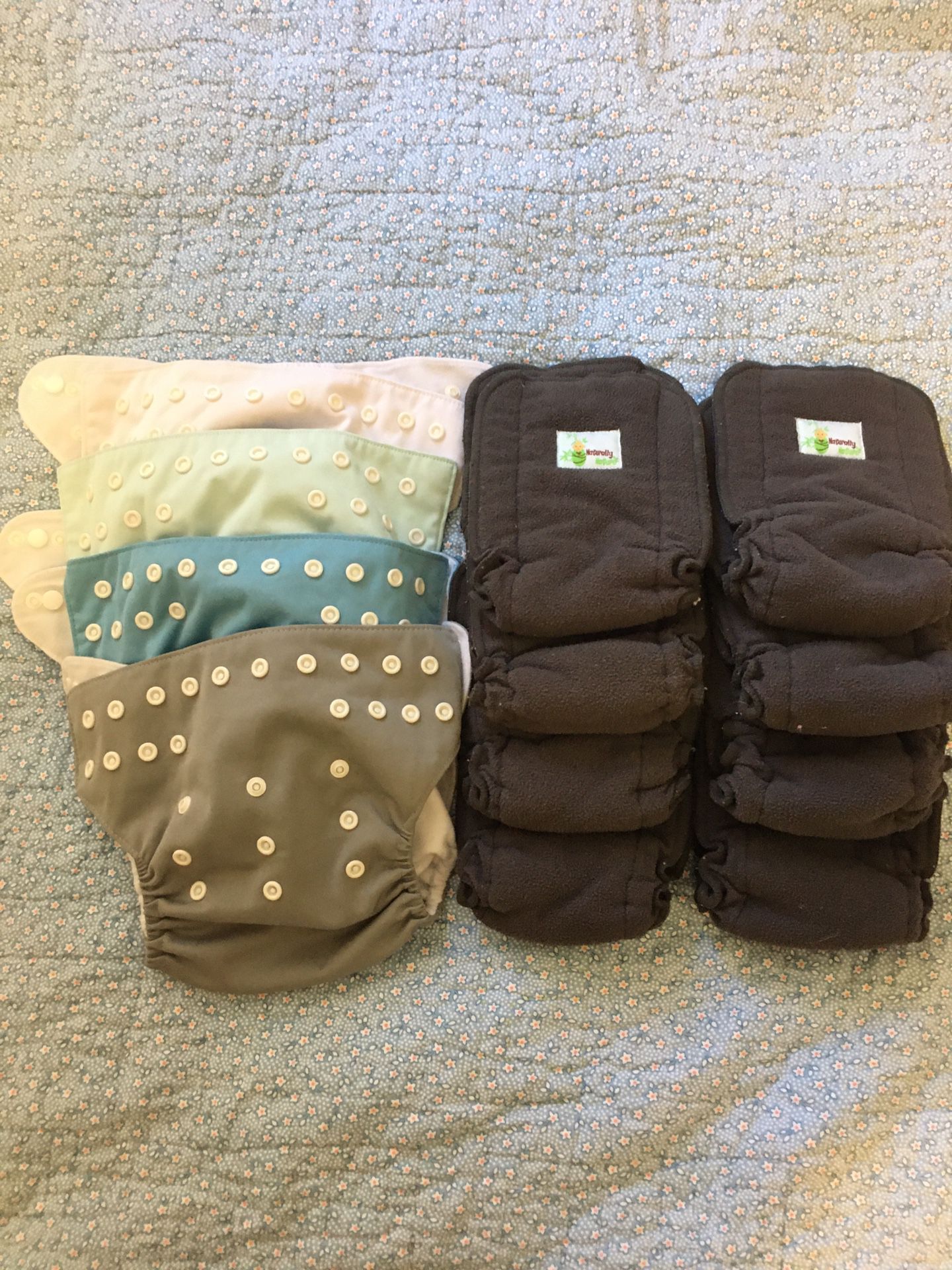 Cloth Diapers with Bamboo inserts