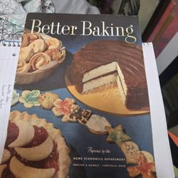 VINTAGE 1950's Crisco Better Baking Cookbook  Proctor & Gamble Ivorydale Ohio
