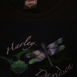 Woman’s Harley Davidson, short sleeve shirt, large