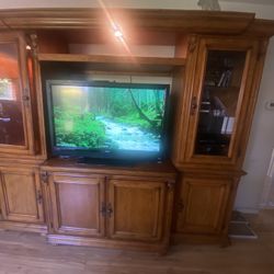 Wood Entertainment center 