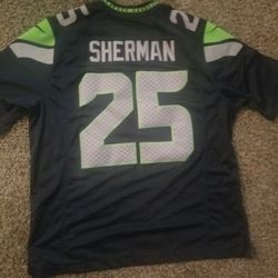 Mens Nike XL Seattle Seahawks Sherman # 25 Jersey