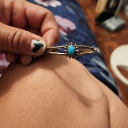 Navajo Turquoise Baby Bracelet 
