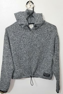 PINK Victoria's Secret Cropped Bungee Drawstring Hoodie