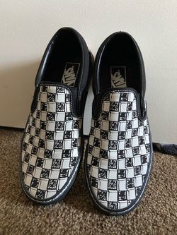Checkered Vans Black/White