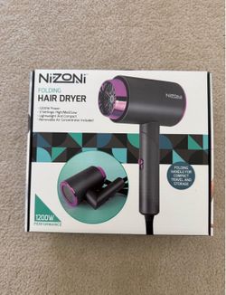 Nizoni Folding Hair Dryer 1200W