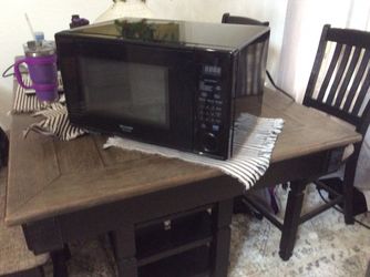 Sharp Mid-Size Black Countertop Microwave