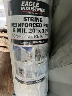 Eagle Reinforced Poly 6 Mil 20” x 100’ – New Roll