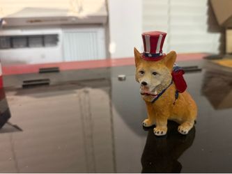 Patriotic Corgi Figurine