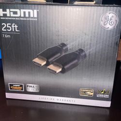 GE 25ft HDMI Cable