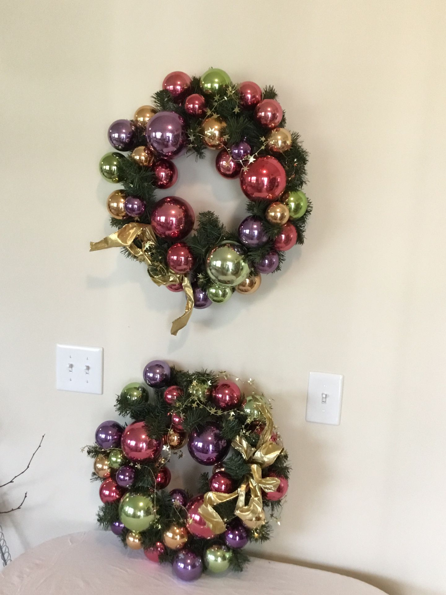 Pear Christmas shine vintage style ornament wreaths Amazing sparkle